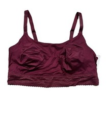 Women's So Soft Bralette - Auden Burgundy XXL, Red