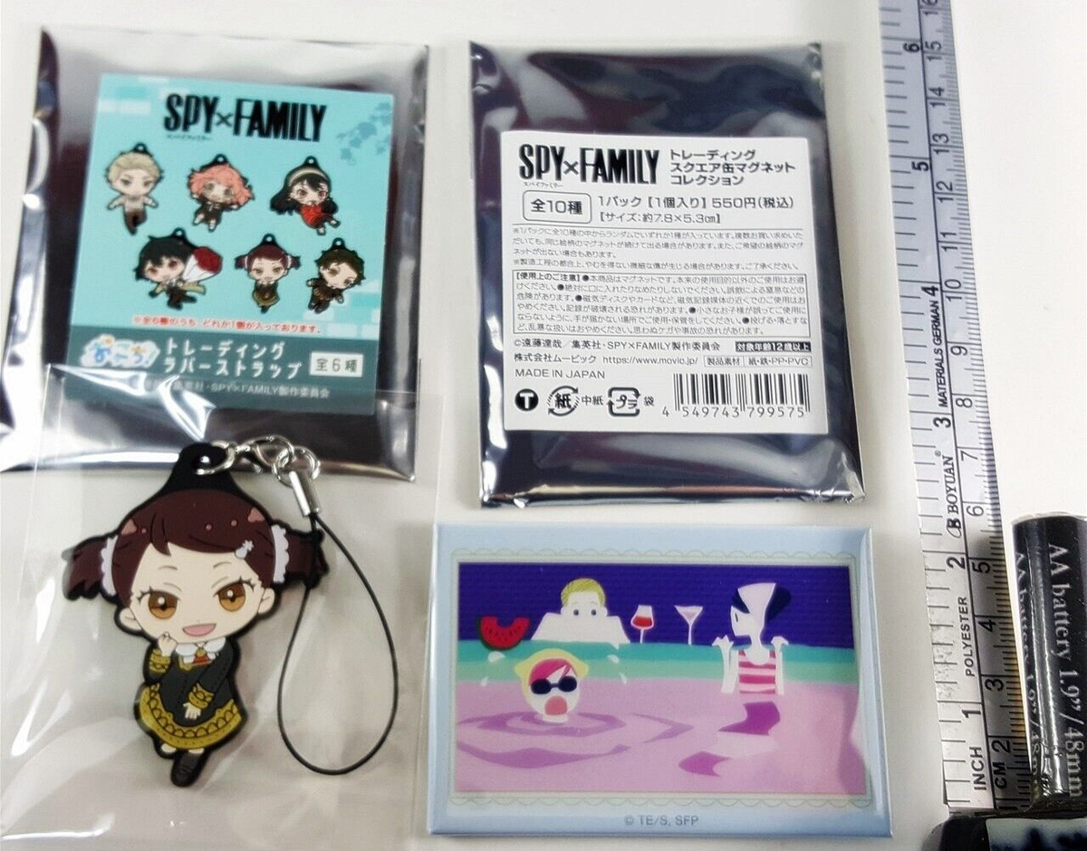 Spy x Family Rubber Mascot Charm Magnet Collection set Becky