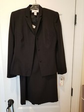 Jones New York 2-piece Black Dress  Suit Jacket Sutton Place Size 12 NWT 249