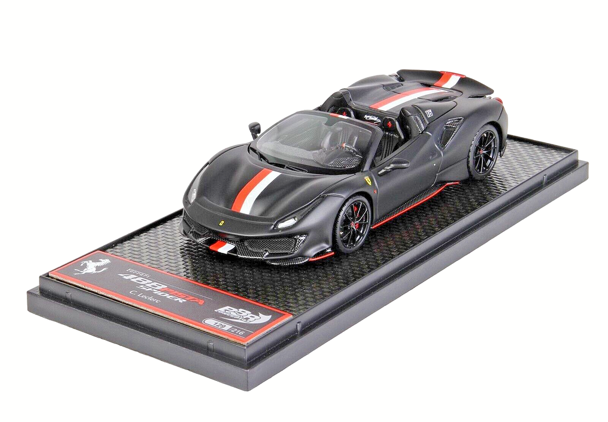 新品 入手困難 BBR 1/18 フェラーリ 488 ピスタ ミニカー 限定品 Amazon | 特注品 BBR 1/18 Ferrari 488 PISTA SPYDER Bianco