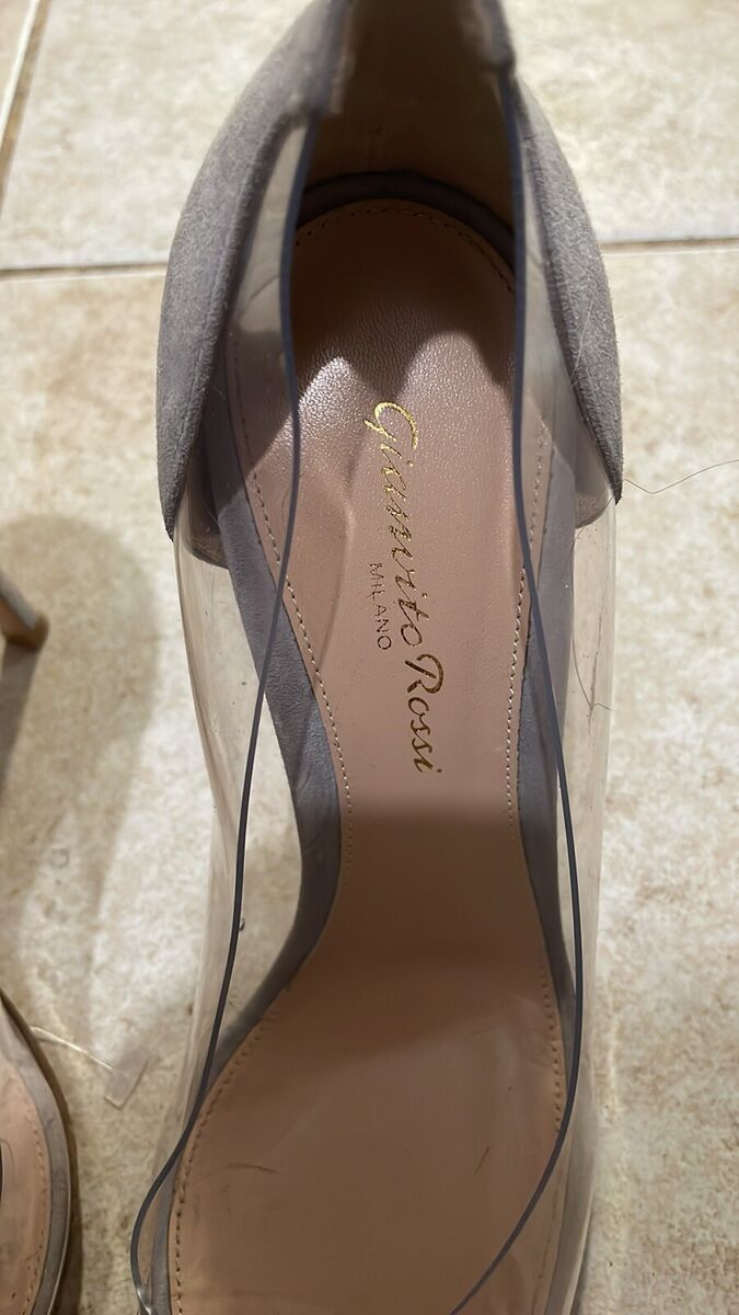 $815 Gianvito rossi plexi 100 silver size 36.5 | eBay $815 Gianvito rossi plexi 100 silver size 36.5 | eBay