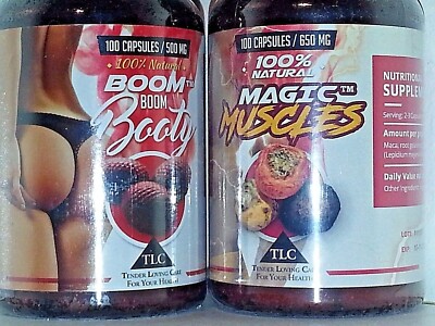 BOOM BOOM BOOTY & MAGIC MUSCLES ''Best Booty Buddies'' 100 & 180 c - 1 bottle ea.