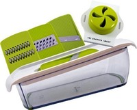 Sharper Image 3 In 1 Mandoline Super Slicer With Non Slip Container, New, Free S Sharper Image 3 In 1 Mandoline Super Slicer With Non Slip Container, New, Free S