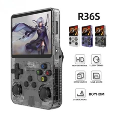 R36S Retro Handheld Video Game Console Linux System 3.5 Inch IPS Screen R35s