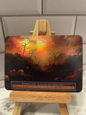 Cursed Land - Elite FOIL - Sorcery Contested Realm - Arthurian