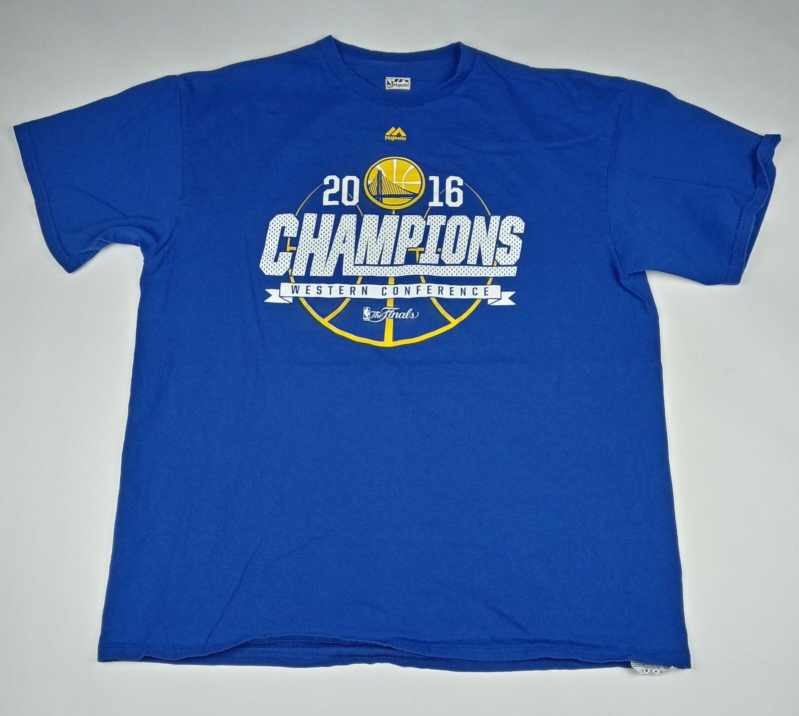 MAJESTIC Golden State Warriors T-Shirt 2016 NBA Finals West Champions  Men's XL