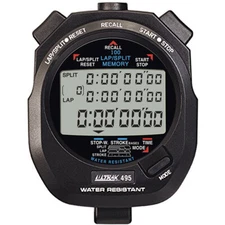 Ultrak 495-100 Dual Split Memory Stopwatch - Black - NEW