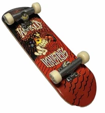 Vintage Tech Deck Fingerboard World Industries Wet Willy Flameboy Crossbones