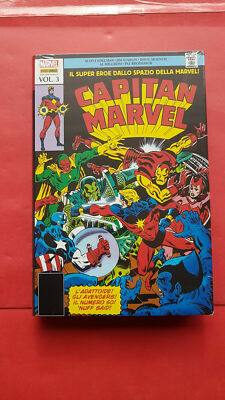 MARVEL OMINIBUS-CAPTAIN MARVEL-VOL.3- BY:JIM STARLIN-sealed cardboard-breads...