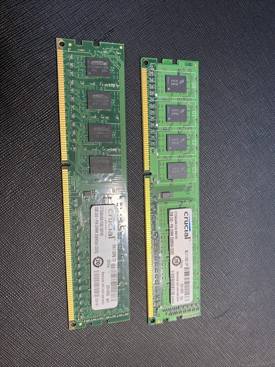 Crucial CT25664BA1339 (2X 2GB,PC3-10600 (DDR3-1333), DDR3 RAM