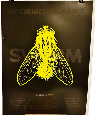My Chemical Romance 2022 Tour Poster SWARM Reunion Concert United