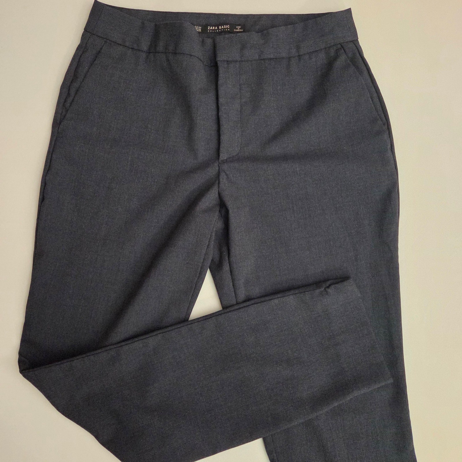 Zara Basic Collection Gray Career Office Dress Pa… - image 3