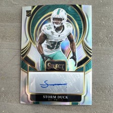 Panini 2025 Select Storm Duck Rookie Auto #SIP-SDK Miami Dolphins Signatures
