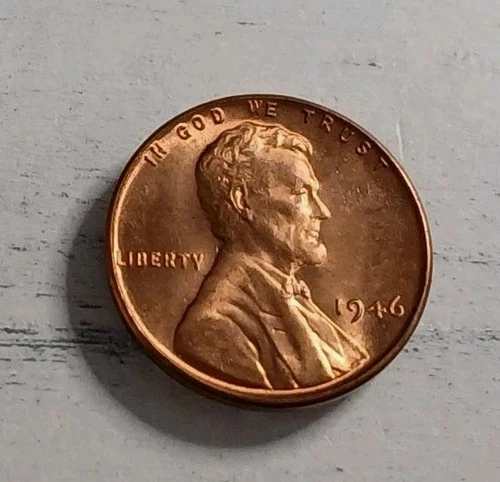 1946-P BU Flashy Red Lincoln Wheat Cent ~ Free Shipping! #3