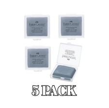 Faber-Castell Kneaded Eraser with Case, Grey PACK OF 5