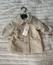 Image of Baby Girls Beige Coat Up To 3m