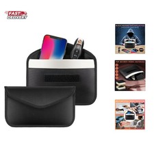 2 Pack Faraday Bags for Phone and Car Keys, Signal Blocking Key Pouch, Anti T...