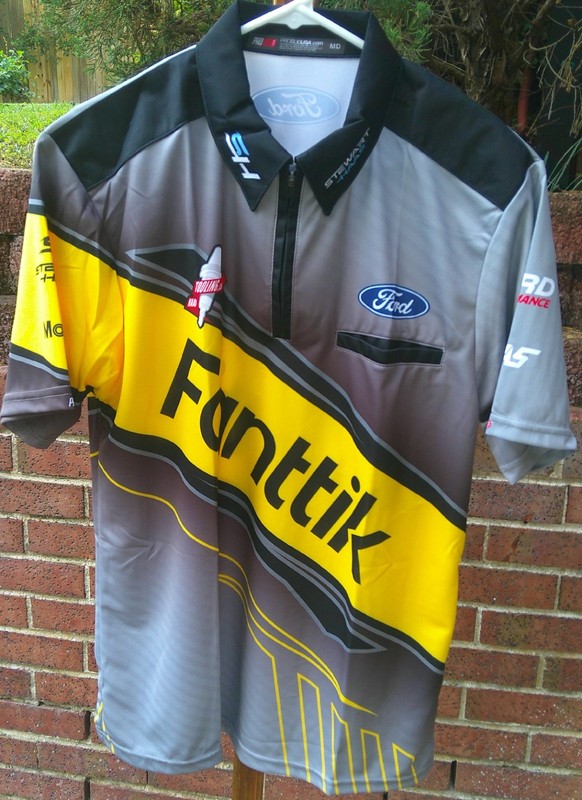 Cole Custer #00 FANTTIK /Stewart Haas Racing race day pit crew shirt-Medium -NEW