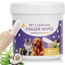Pet Cleaning Wipes For Dog  Cat Antibacterial Plant Extracts, Finger Wipe 07/27