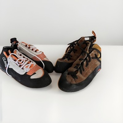 Climb X Climbing Shoes X-Factor and Reebok Climbing shoes.