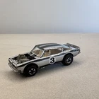 1970 Hot Wheels Redline KING KUDA CLUB CAR Barracuda Chrome White Interior  H.K.
