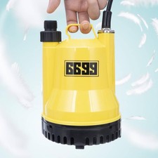 Submersible Water Pump 1/4 HP 1600GPH Thermoplastic Utility Pump Electric Por...