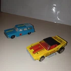 Vintage Matchbox Dodge Challenger “TOYMAN” Dragster + Mom's Studebaker Wagon NM