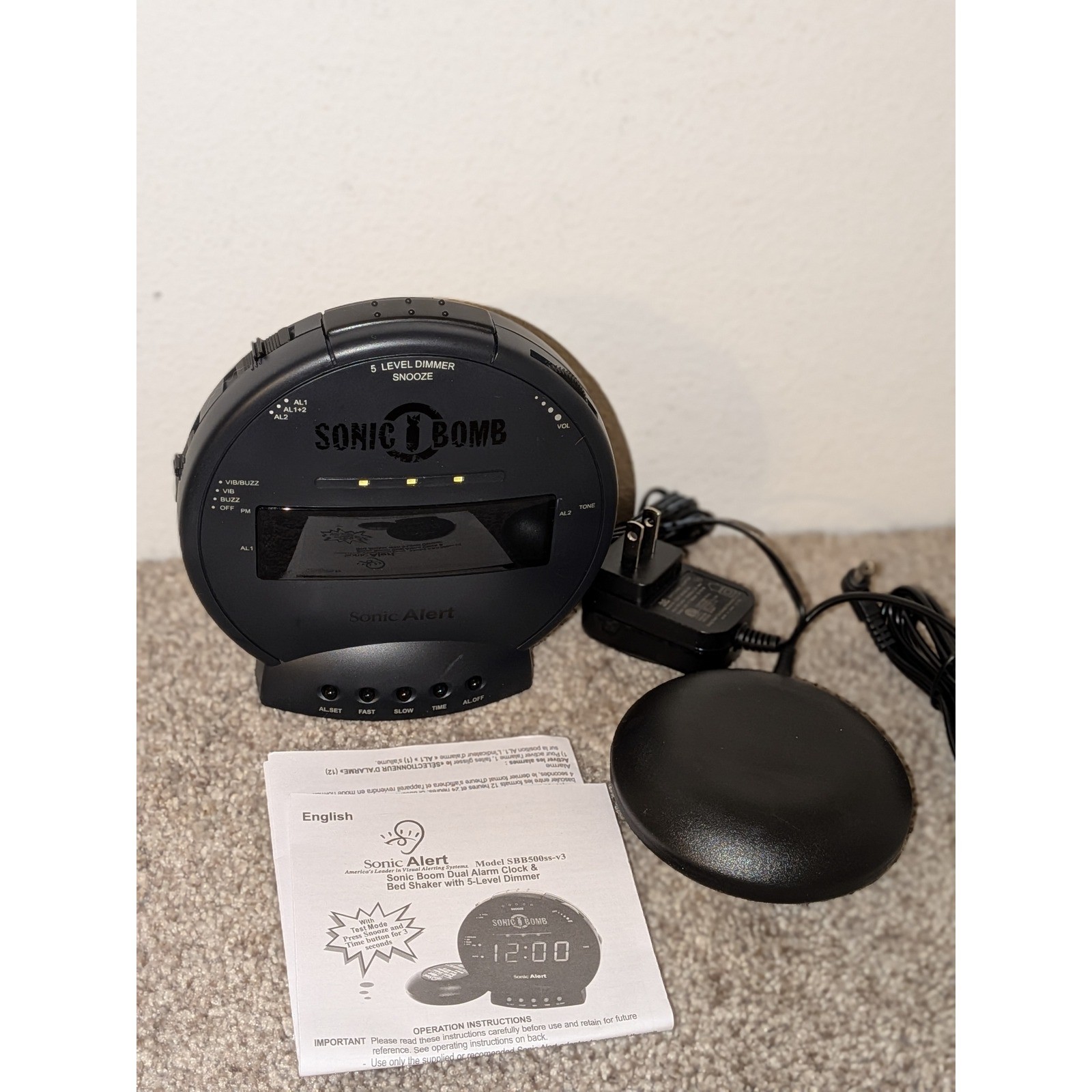 Bed Shaker 5 Level Dimmer New