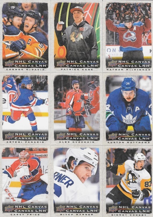 U PICK LOT 2020-21 20-21 Upper Deck UD Tim Hortons NHL Canvas Insert card set