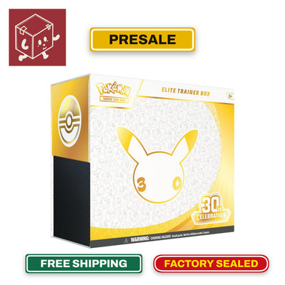 PRESALE 9/30 Pokemon TCG 30th Celebration Anniversary Elite Trainer Box ETB New
