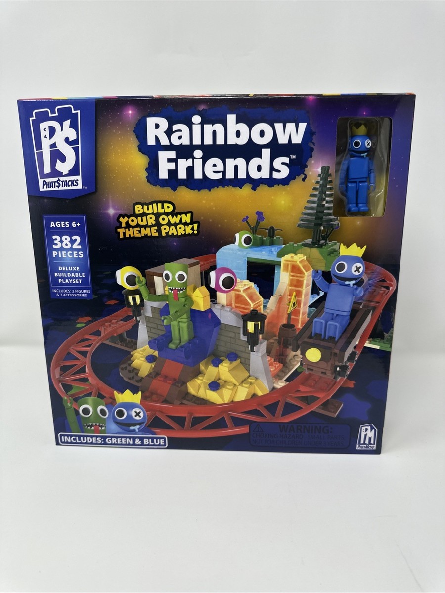 Rainbow Friends, 382 Pieces Deluxe Buildable PlaySet, Theme Park