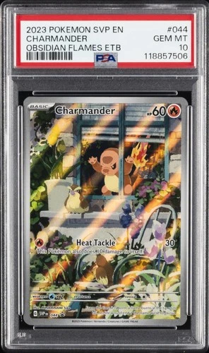 2023 POKEMON SVP EN-SV BLACK STAR PROMO #044 CHARMANDER PSA 10