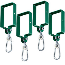 Hi Flame Heavy Duty Steel Swing Hangers For Wooden Sets Includes Snap Hooks.