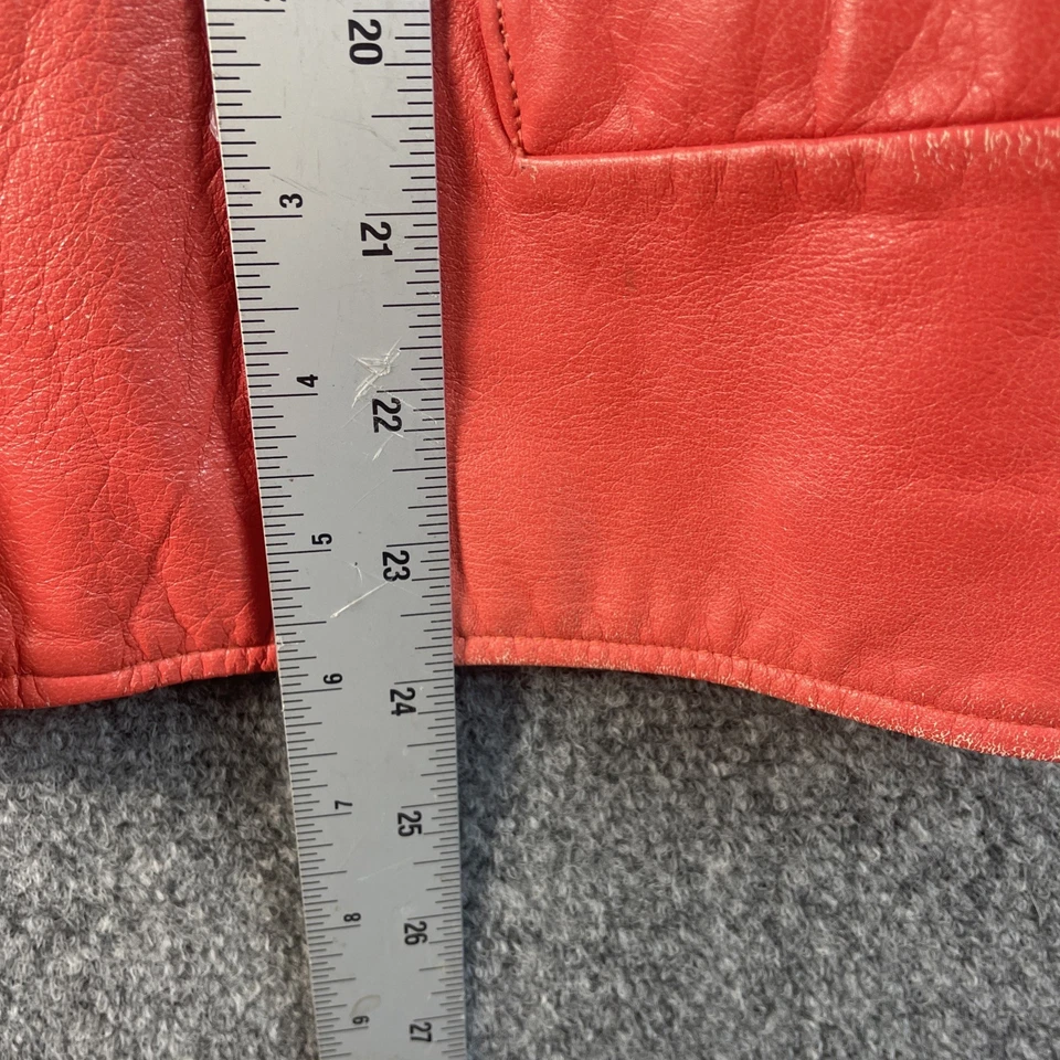 Chaleco para mujer Gean Edwards Milwaukee de cuero rosa Foto 3 de 4