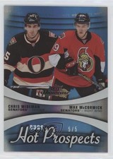2015 Fleer Showcase Prospects Duos White Hot 5/5 Chris Wideman Max McCormick b9z