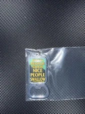 Funny Quote Metal Keychain Bottle Opener Mean People Suck…. Kalan KB247 Retro