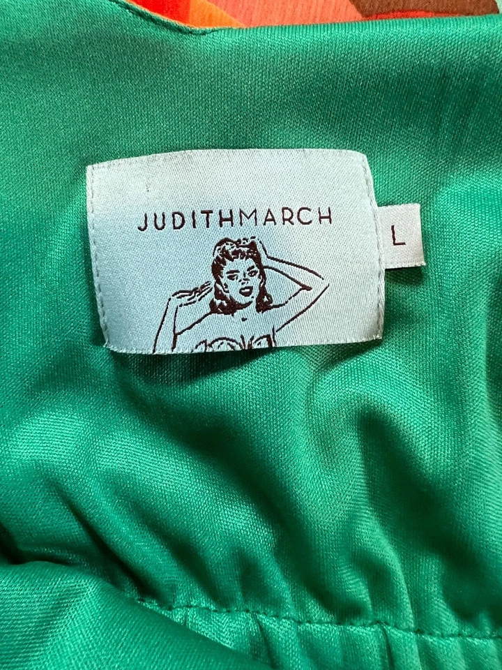 Judith March Floral Maxi Dress Multicolor Boho Chic L Fall Colors - Image 4 of 4