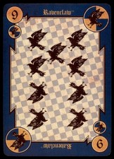 2015 Harry Potter Warner Bros. Hogwarts Crests Ravenclaw Poker Card 9