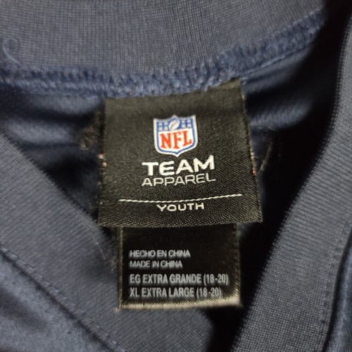 Brian Urlacher Jersey Boys XL 18/20 Blue Chicago Bears NFL Team Football HOF - Picture 2 of 9