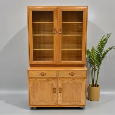 Small Ercol Windsor Sideboard Display Cabinet Top Light Finish FREE UK Delivery* - Image 1 of 4