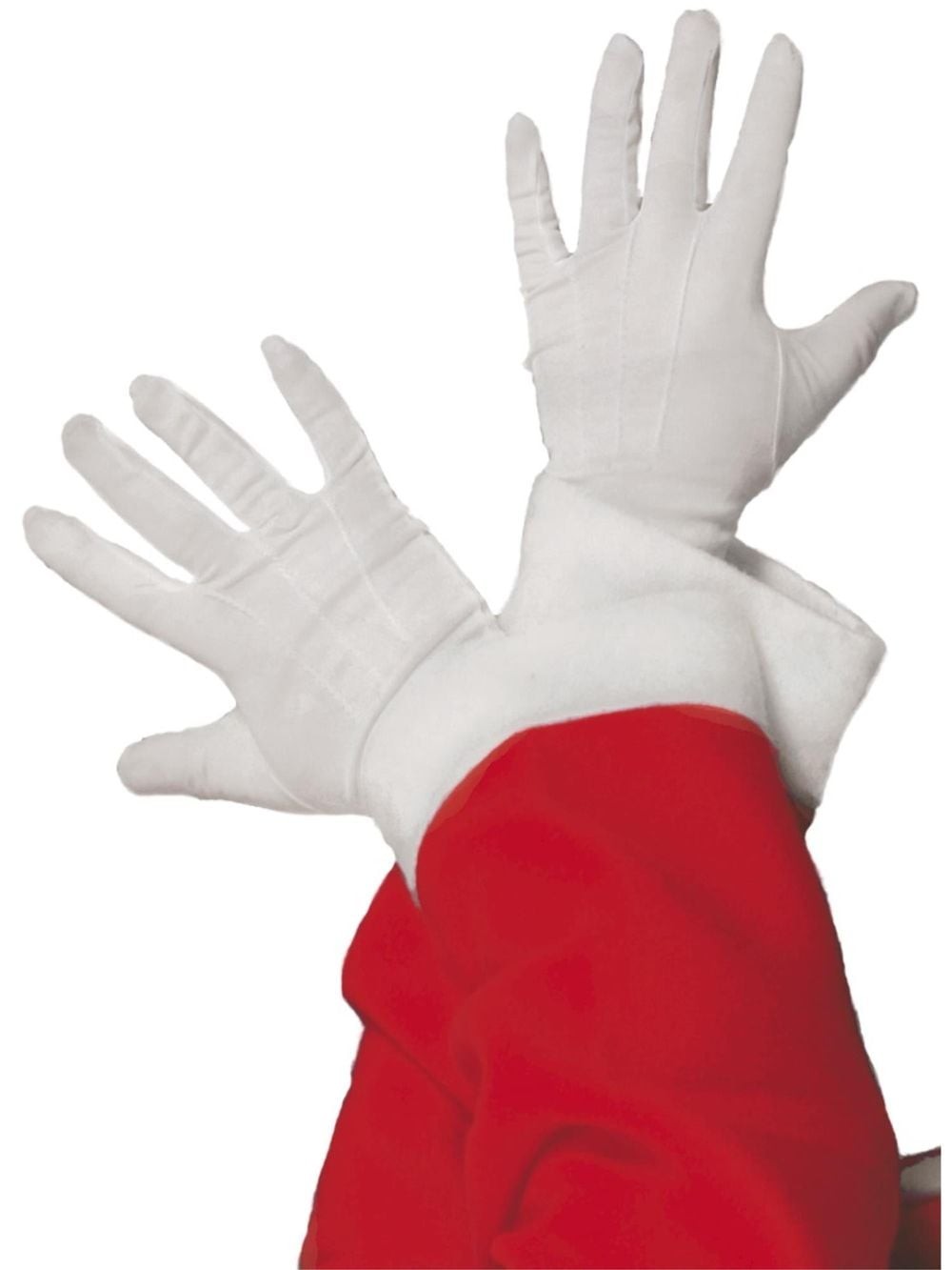 Adult Santa Gloves (White) - Rubie's Deerfield