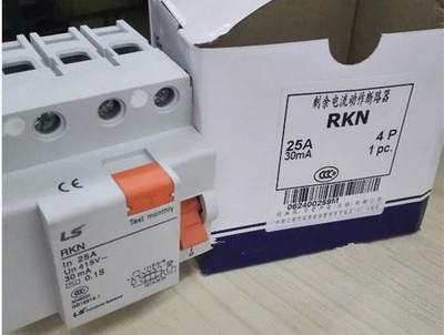 1PC NEW LS earth leakage circuit breaker RKN 4P 25A &ex