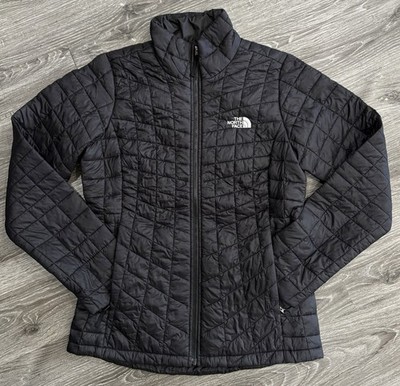 The North Face Women Jacket Thermobl Eco Black Small Pre-owned Pref Cons FreShip