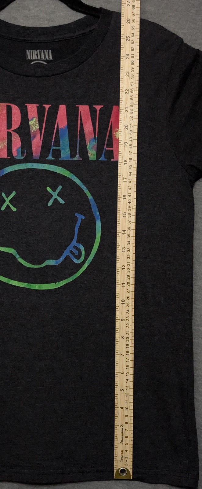 Nirvana Nevermind Multicolor Smiley Face Medium G… - image 9