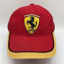 Vintage Red Scuderia Ferrari Racing Hat Cap Adjustable Strapback OSFM Horse Logo