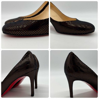 Christian Louboutin ☆BLACK　MISS GENA Christian Louboutin // Black Patent Leather Miss Gena 85