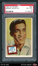 1957 Topps Hit Stars #83 Sammy Davis Jr.  DOUBLE-PRINT PSA 6 - EX/MT