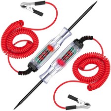 2-Pack Automotive Test Light, LED Digital Circuit Tester, DC 3V-48V Black