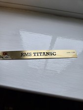Brass Plaque RMS Titanic 1:200 Scale