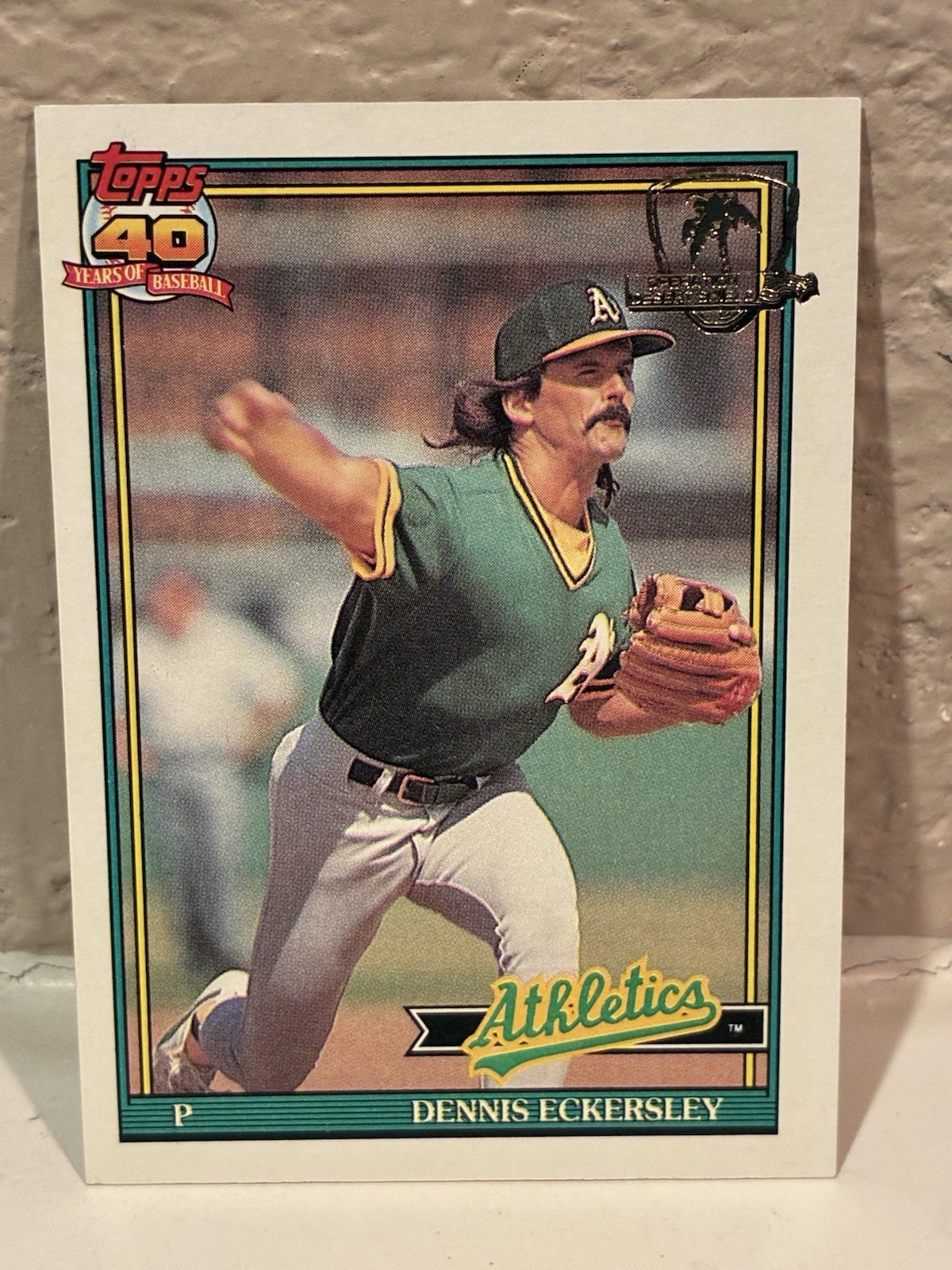 1991 Topps Desert Shield DENNIS ECKERSLEY Athletics HOF - #250 NRMT C
